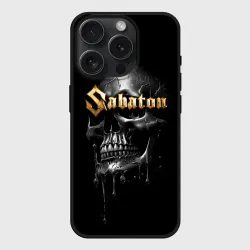 Чехол силиконовый для Apple iPhone 15 Pro матовый Sabaton - rock group