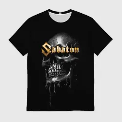 Мужская футболка 3D Sabaton - rock group