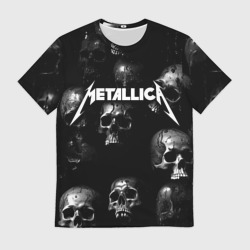 Мужская футболка 3D Metallica - logo rock group