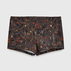 Детские купальные плавки 3D Герои 3 Карта Инферно