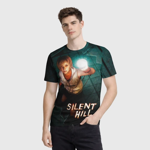 Мужская футболка 3D с принтом Silent Hill - Heather Mason, фото на моделе #1