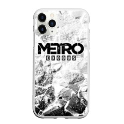 Чехол для iPhone 11 Pro Max матовый Metro Exodus white graphite