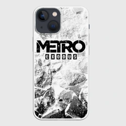 Чехол для iPhone 13 mini Metro Exodus white graphite