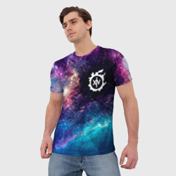 Мужская футболка 3D Final Fantasy space game - фото 2