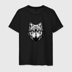 Абстрактный волк – Мужская футболка хлопок с принтом купить со скидкой в -20%