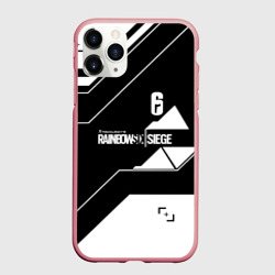 Чехол для iPhone 11 Pro Max матовый Rainbow six geometry