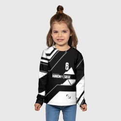 Детский лонгслив 3D Rainbow six geometry - фото 2