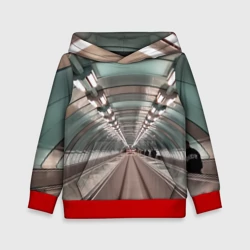 Детская толстовка 3D Траволатор на станции метро Спортивная в Петербурге