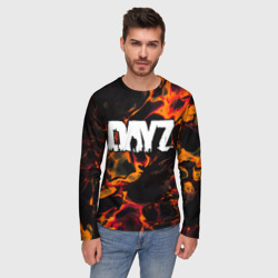 Мужской лонгслив 3D DayZ red lava - фото 2