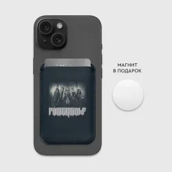 Картхолдер Magsafe магнитный Powerwolf band grey - фото 2