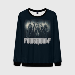 Мужской свитшот 3D Powerwolf band grey