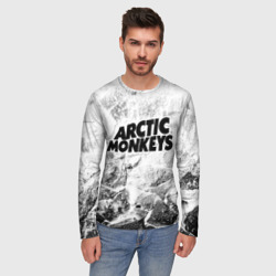 Мужской лонгслив 3D Arctic Monkeys white graphite - фото 2