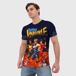 Мужская футболка 3D Bare knuckle - streets of rage      - фото 2