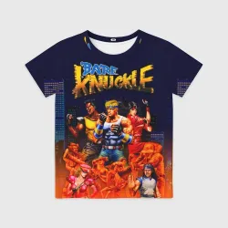 Детская футболка 3D Bare knuckle - streets of rage     