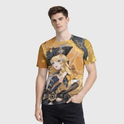 Мужская футболка 3D Navia Genshin Impact - фото 2