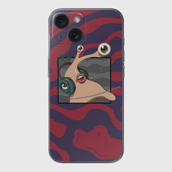 Чехол для iPhone 15 силиконовый с защитой камеры Правая рука Шиничи - Паразит: Учение о жизни