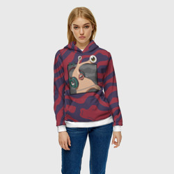 Женская толстовка 3D Правая рука Шиничи - Паразит: Учение о жизни - фото 2