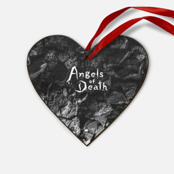 Деревянная игрушка Сердце Angels of Death black graphite