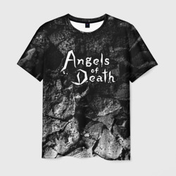 Мужская футболка 3D Angels of Death black graphite