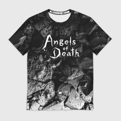 Мужская футболка 3D Angels of Death black graphite