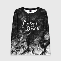 Женский лонгслив 3D Angels of Death black graphite