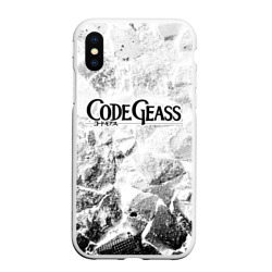 Чехол для iPhone XS Max матовый Code Geass white graphite