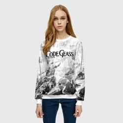 Женский свитшот 3D Code Geass white graphite - фото 2