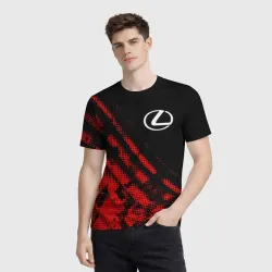 Мужская футболка 3D Lexus sport grunge - фото 2