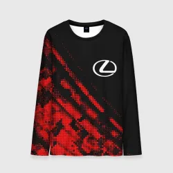 Мужской лонгслив 3D Lexus sport grunge