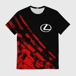 Мужская футболка 3D Lexus sport grunge
