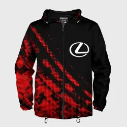 Мужская ветровка 3D Lexus sport grunge