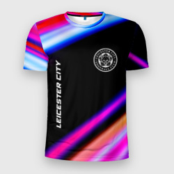Leicester City speed game lights – Мужская футболка 3D Slim с принтом купить со скидкой в -9%