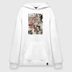 Худи SuperOversize хлопок Нана Осаки коллаж