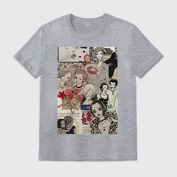Мужская футболка хлопок Нана Осаки коллаж