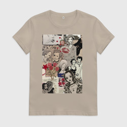 Женская футболка хлопок Нана Осаки коллаж
