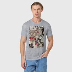 Мужская футболка хлопок Нана Осаки коллаж - фото 2