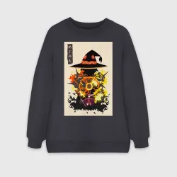 Женский свитшот oversize без начеса хлопок Этот замечательный мир Мэгумин