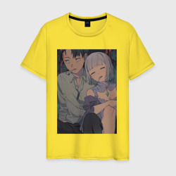 Мужская футболка хлопок Re:Zero Субару Нацуки Эмилия 