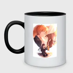 Кружка двухцветная Корзинка фруктов Тору Хонда