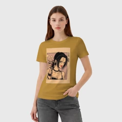 Женская футболка хлопок Нана Осаки Вокалистка панк-группы Black Stones