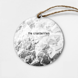 Деревянная игрушка круг The Cranberries white graphite