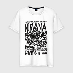 Нирвана постер концертный – Мужская футболка хлопок с принтом купить со скидкой в -20%