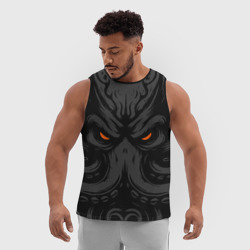 Мужская спортивная майка 3D Иллитид иллюстрация - фото 2