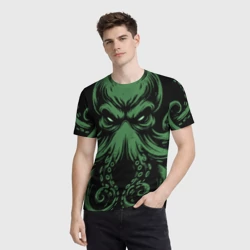 Мужская футболка 3D Ктулху иллюстрация - фото 2