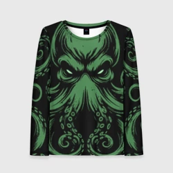 Женский лонгслив 3D Ктулху иллюстрация