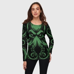 Женский лонгслив 3D Ктулху иллюстрация - фото 2