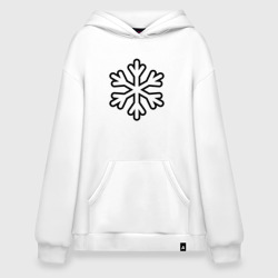 Худи SuperOversize хлопок Снежинка