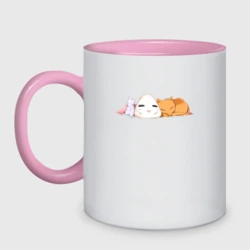 Кружка двухцветная Корзинка фруктов Кё Сома кот