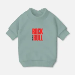 Свитшот для собак хлопок Rock and roll typography
