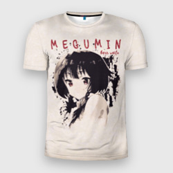 Мужская футболка 3D Slim Megumin best waifu